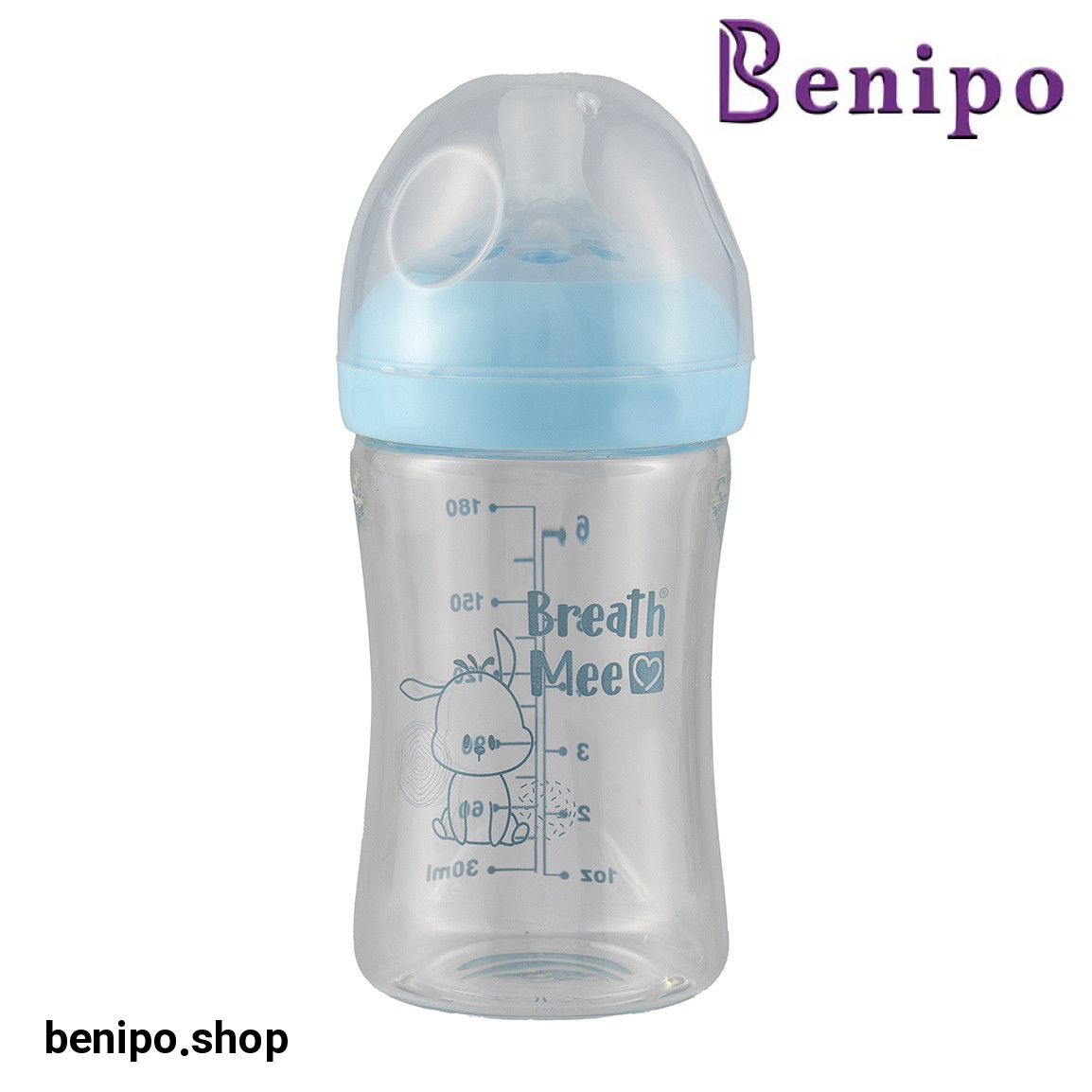 شیشه شیر عریض پیرکس حجم 180 میلی لیتر