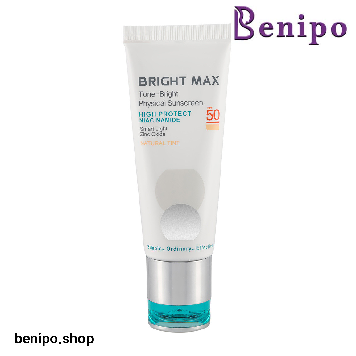 ضد آفتاب فیزیکال رنگی مدل Tone Bright با SPF 50 حجم 40 میلی لیتر