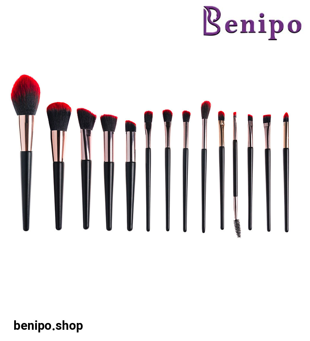 ست براش آرایشی مدل E3 مجموعه 14 عددی