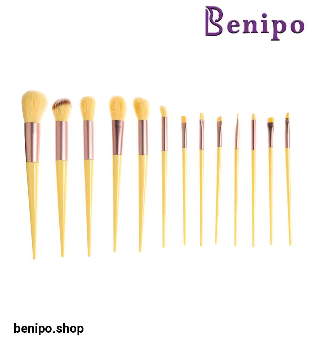 ست براش آرایشی مدل F2 مجموعه 13 عددی ارسال با رنگ رندوم