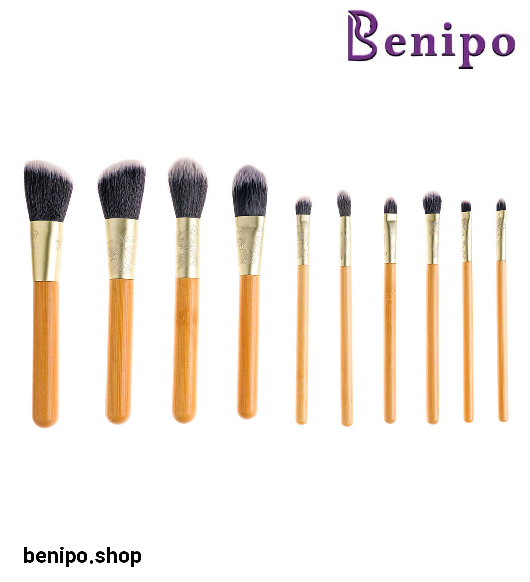 ست براش آرایشی مدل p3 مجموعه 10 عددی