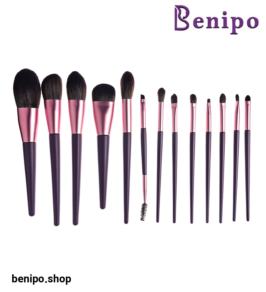 ست براش آرایشی مدل T2 مجموعه 13 عددی