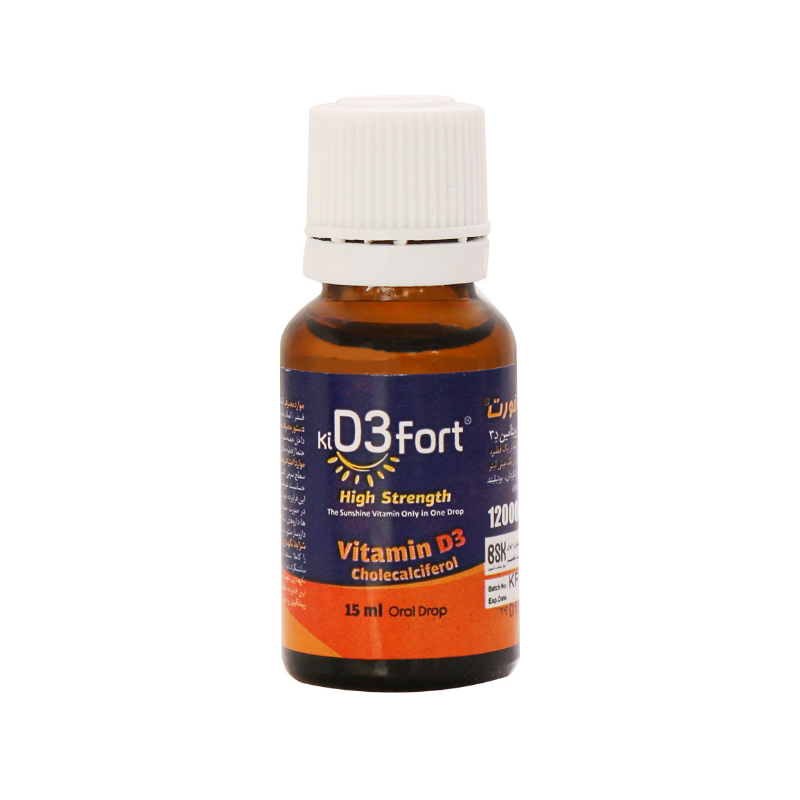 قطره Kids3 Fort مدل Vitamin D3 حجم 15 میلی لیتر