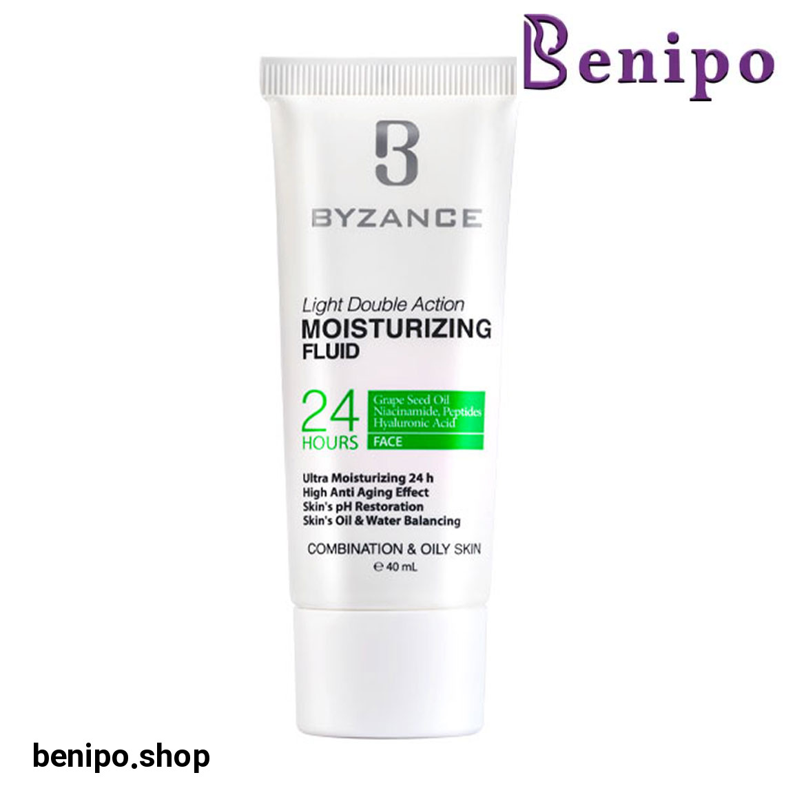 فلوئید مرطوب کننده سبک دو منظوره مدل 24H حجم 40 میلی لیتر