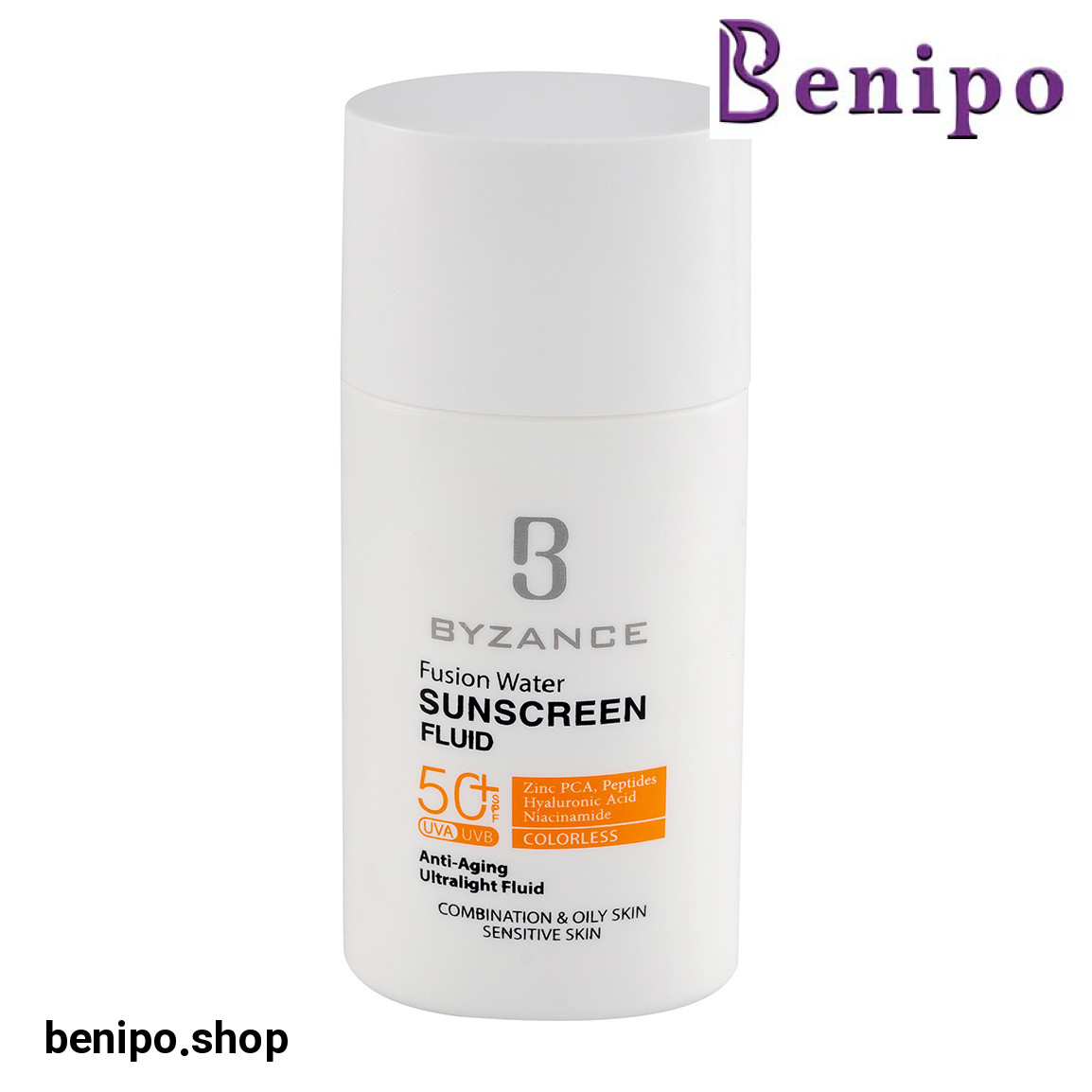 فلوئید ضد آفتاب مدل فیوژن واتر حاوی ضد چروک با SPF50 حجم 50 میلی لیتر