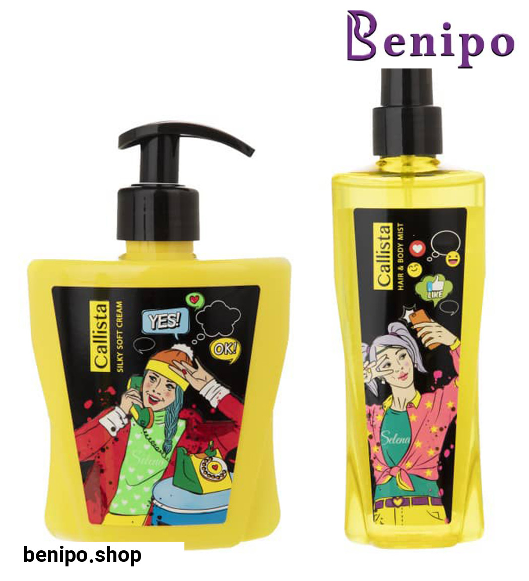 پک لوسیون بدن مدل SELENA حجم 400 میل و بادی اسپلش مدل سلنا حجم 200 میل