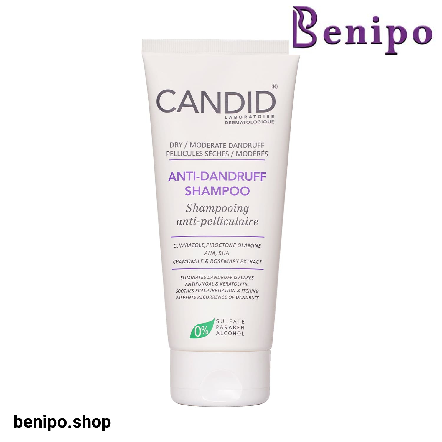 شامپو ضد شوره خشک و ملایم کاندید