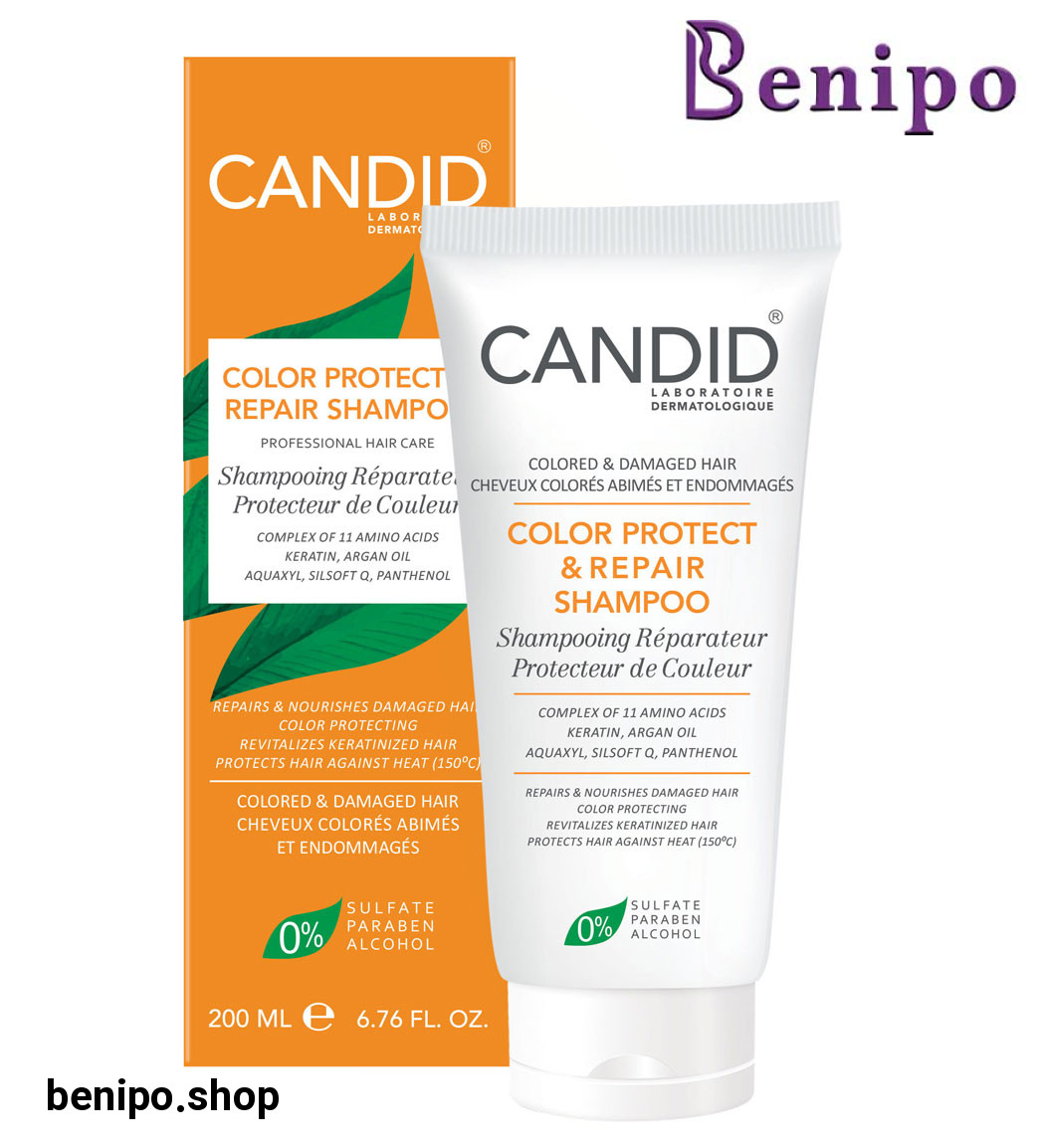 شامپو تثبیت رنگ وترمیم مو  مناسب موهای رنگ شده وآسیب دیده 200 میل