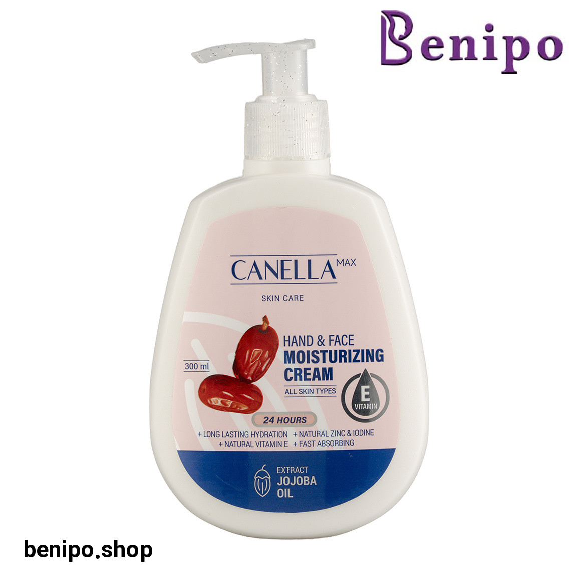 کرم پمپی مرطوب کننده حاوی روغن جوجوبا حجم 300 میلی لیتر