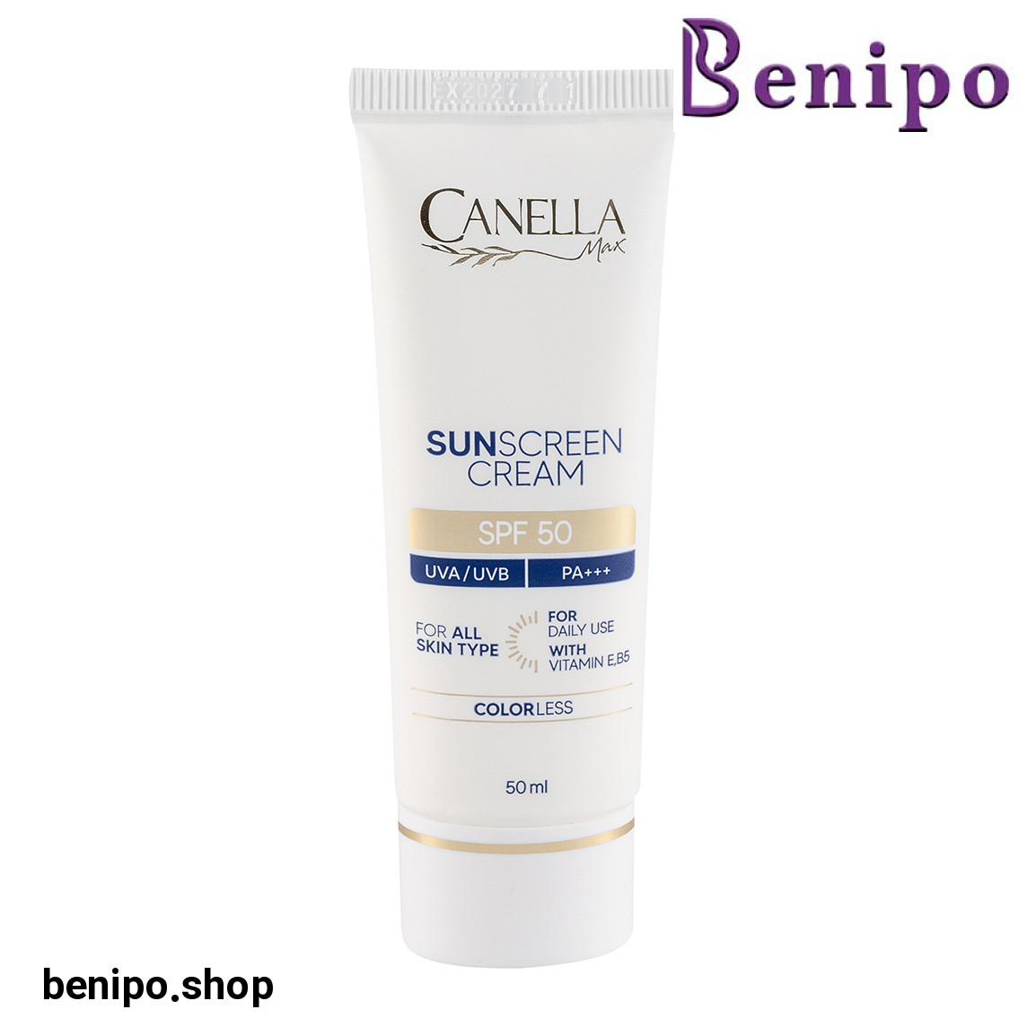 کرم ضد آفتاب بی رنگ با SPF50 مناسب انواع پوست حجم 50 میلی لیتر