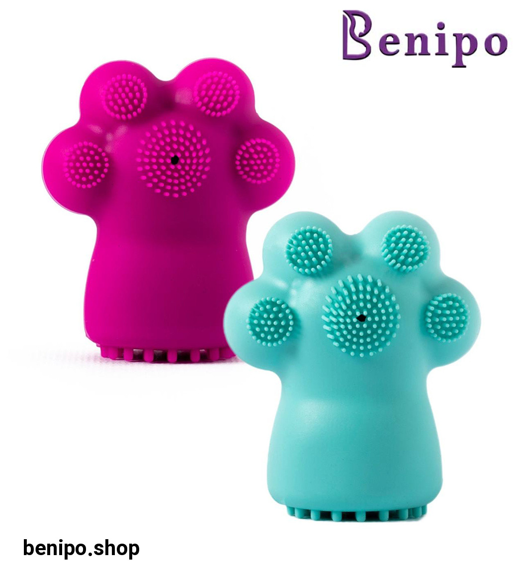 فیس براش سیلیکونی پنجه گربه ارسال با رنگ رندوم