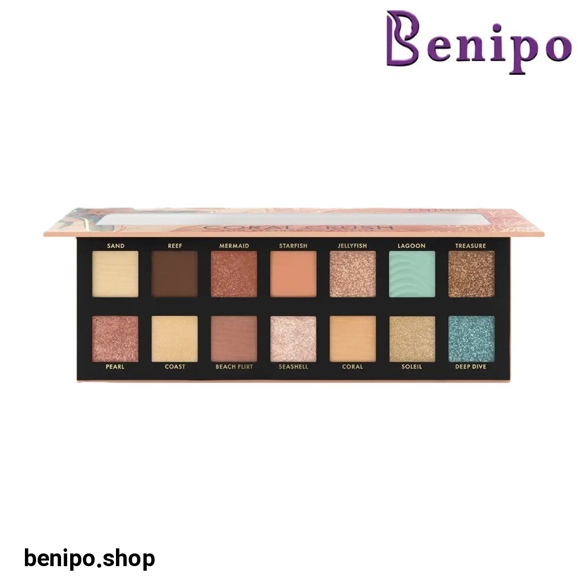 پالت سایه 14 عددی مدل Coral Crush