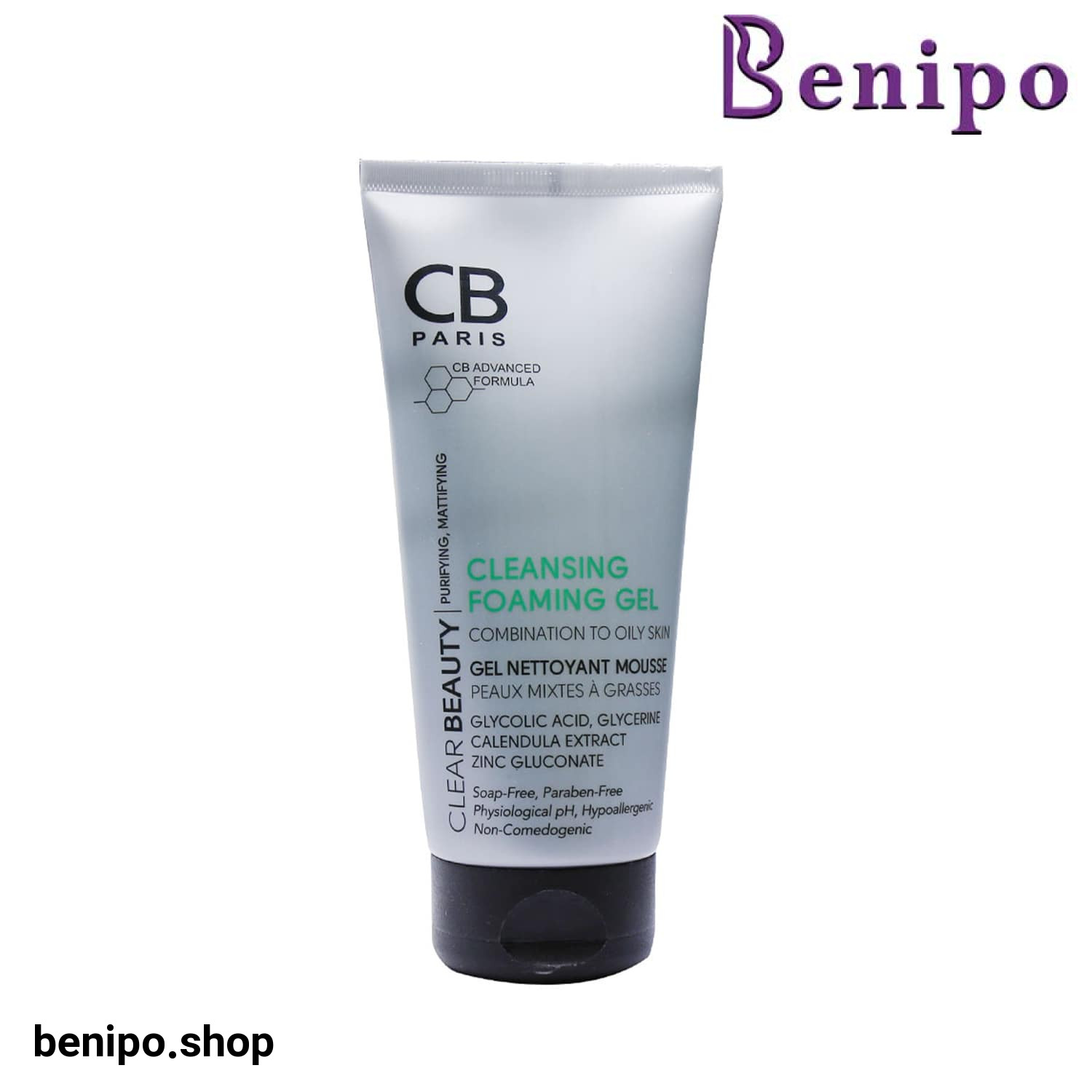 ژل فوم پاک کننده پوست چرب سی بی پاریس
