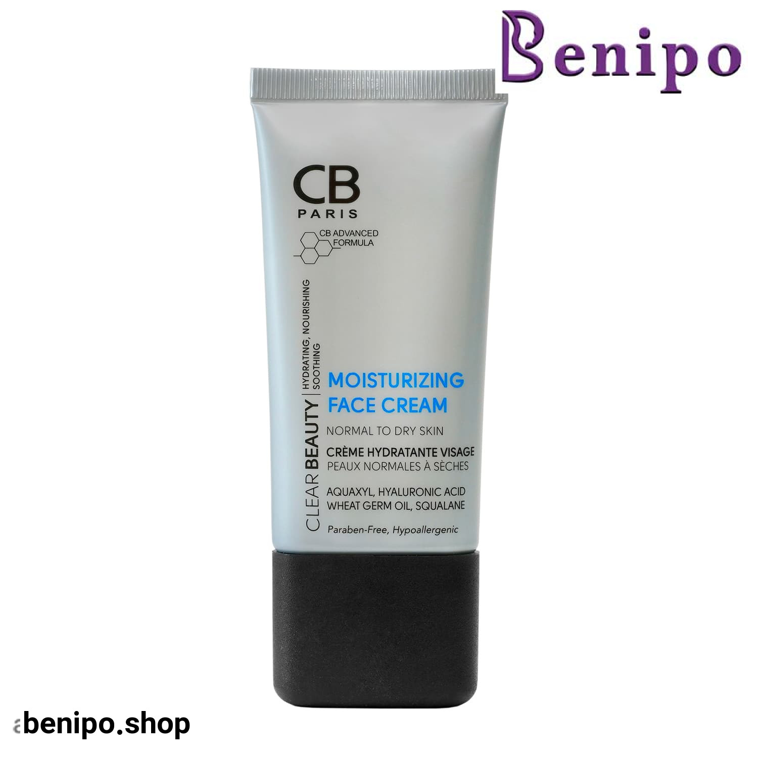 کرم مرطوب کننده سی بی پاریس پوست خشک و نرمال