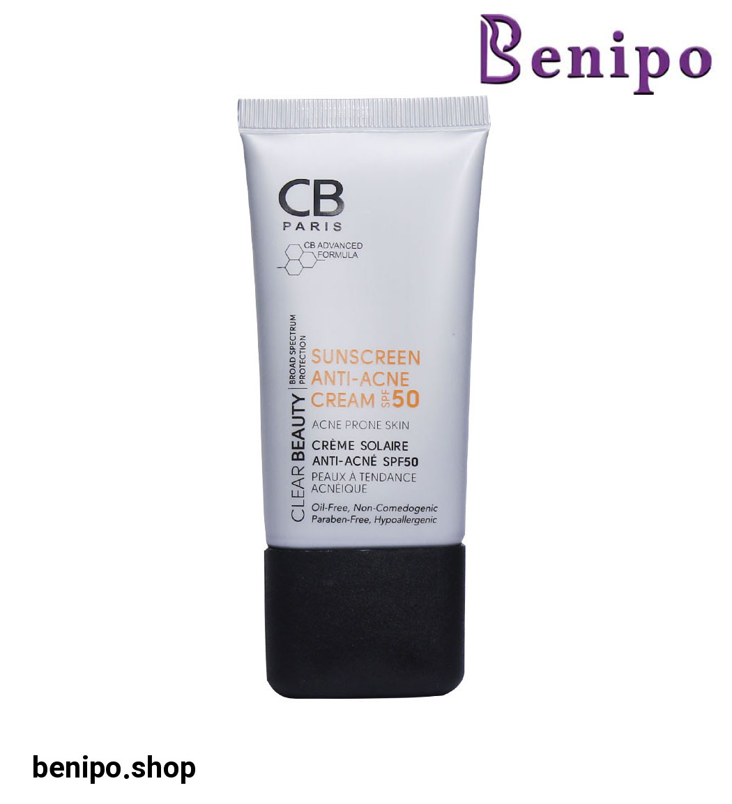 کرم ضد آفتاب و ضدجوش SPF50 فاقد رنگ مناسب پوست چرب و مختلط 50میل