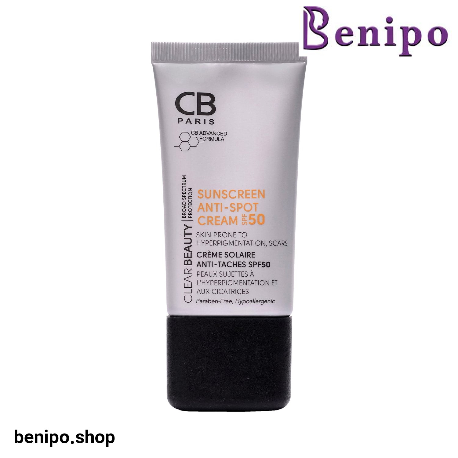 کرم ضدآفتاب SPF50 پوست لک دار سی بی پاریس