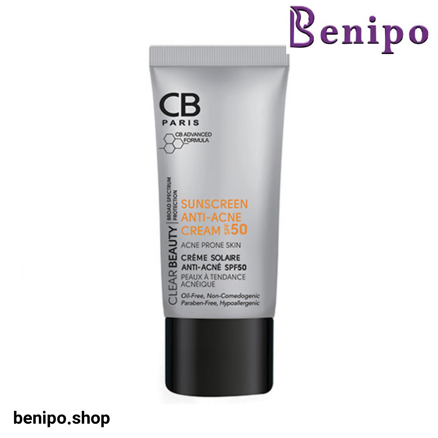 کرم ضد آفتاب سی بی پاریس پوست چرب و مستعد آکنه