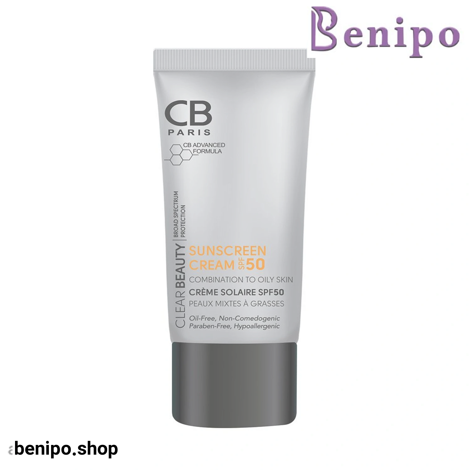 کرم ضد آفتاب سی بی پاریس پوست مختلط تا چرب SPF 50