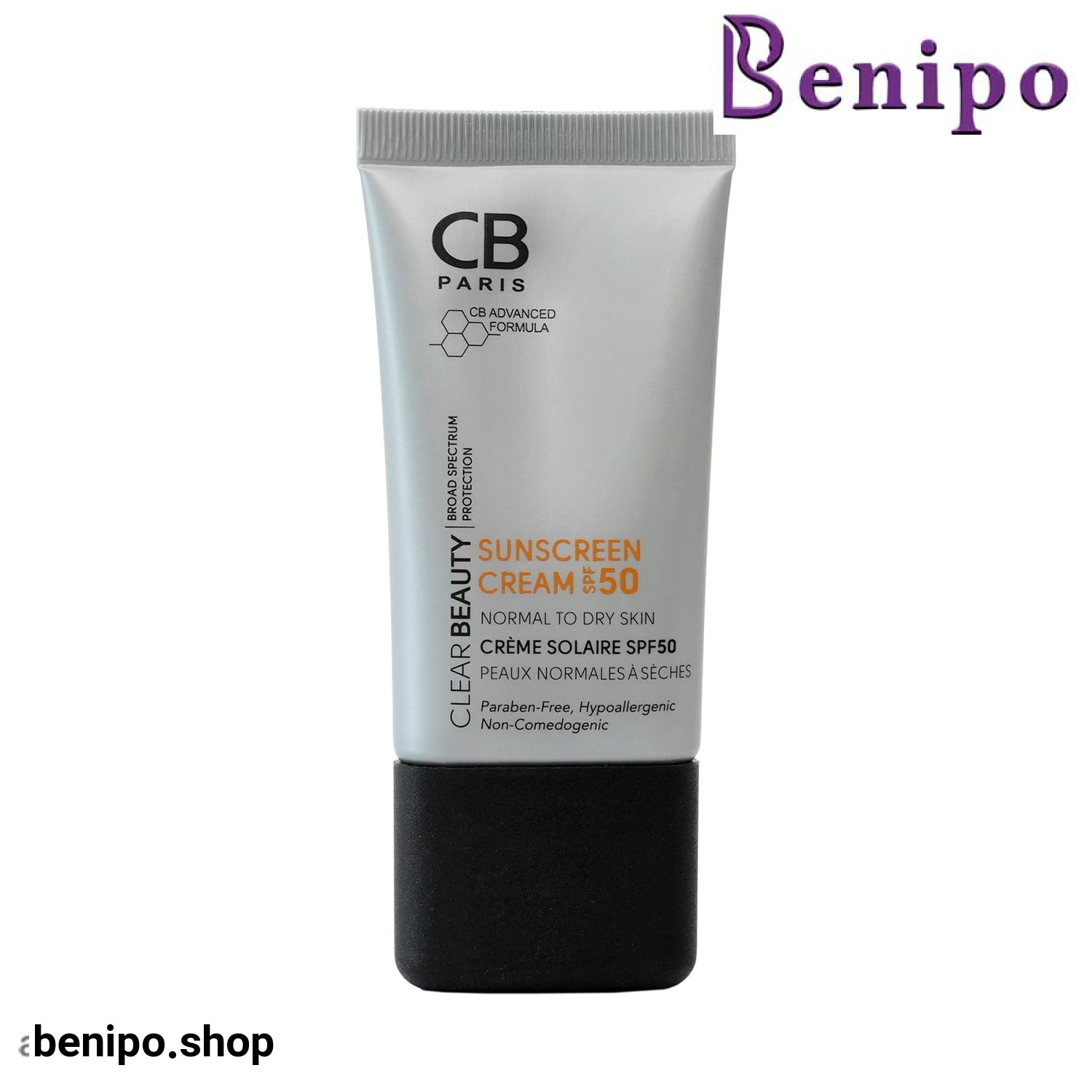 کرم ضد آفتاب سی بی پاریس پوست نرمال تا خشک