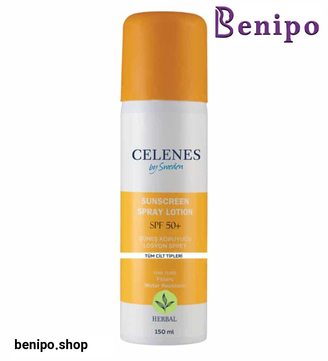 لوسیون اسپری ضد آفتاب گیاهی spf50 انواع پوست