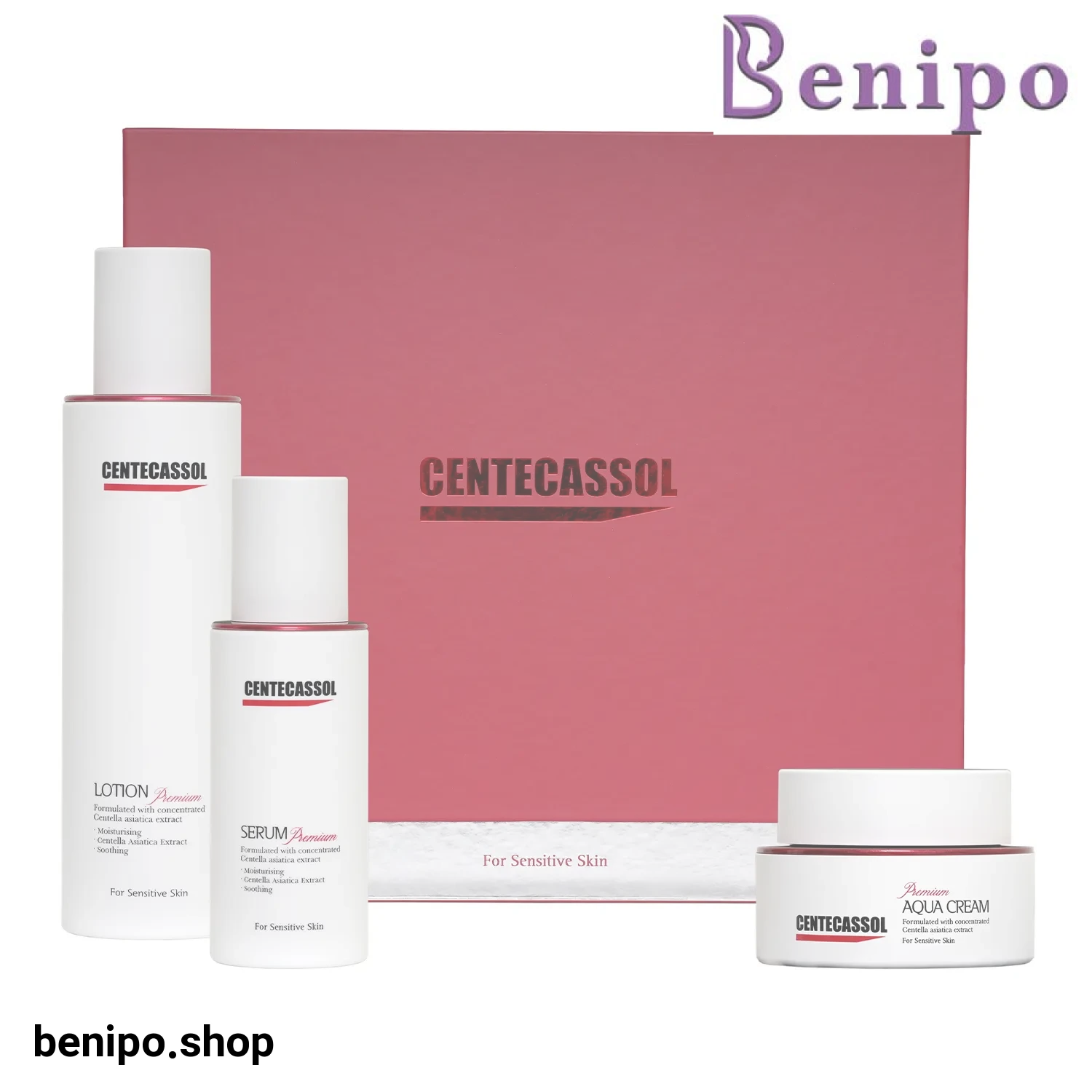 ست مرطوب کننده و التیام بخش پوست حساس سنتکاسول