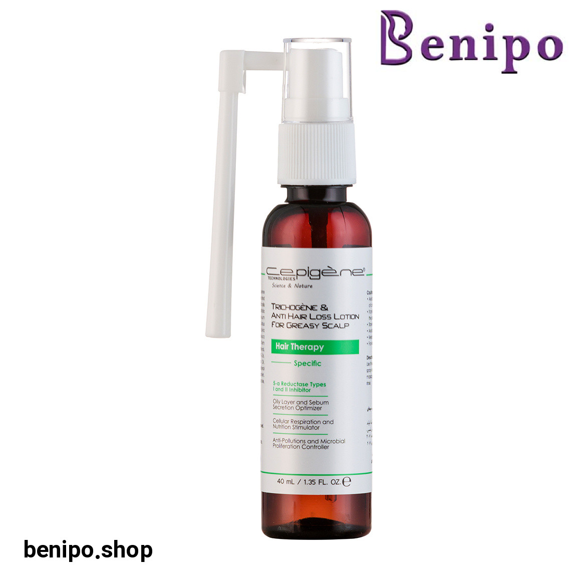 محلول ضد ریزش مو مناسب پوست سر چرب 40 میل تخصصی