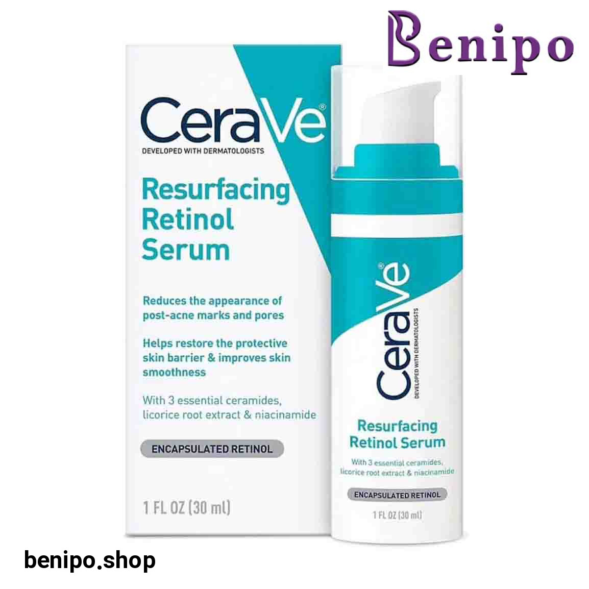 سرم ضدلک و درمان تیرگی و منافذ حاوی رتینول حجم 30 میلی لیتر