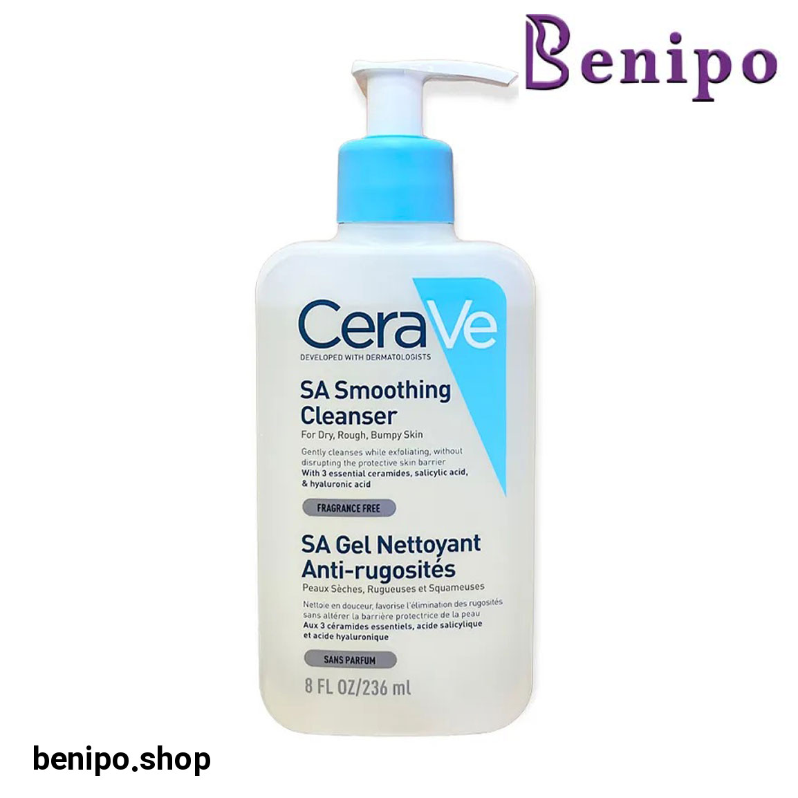 ژل شستشو مناسب پوست خشک و زبر سراوی حجم 236 میلی لیتر