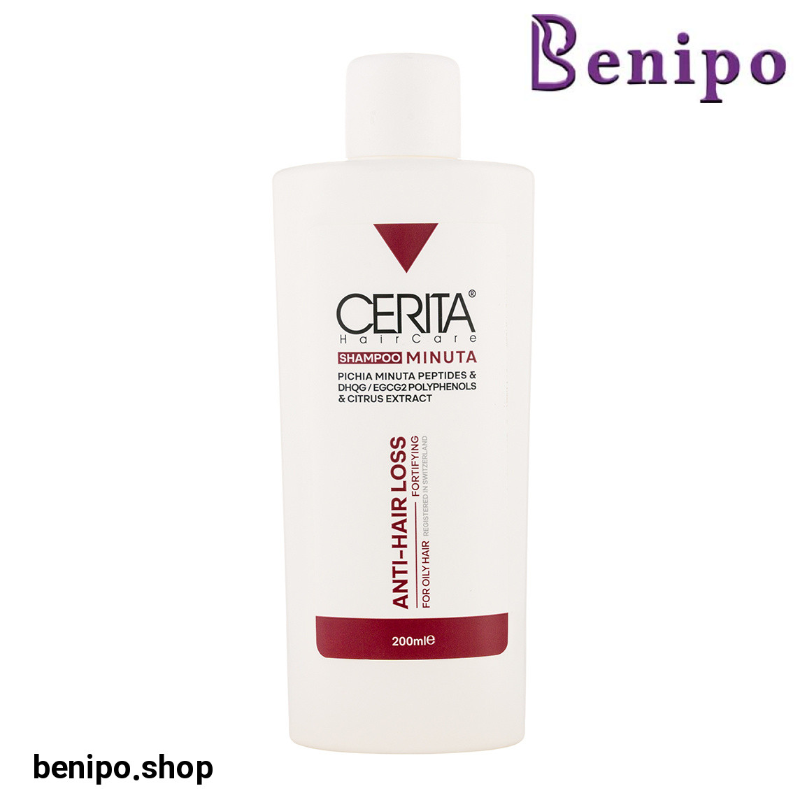 شامپو ضد ریزش و حجم دهنده مو مینوتا مناسب موهای چرب 200میل