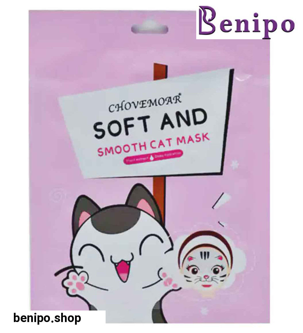 ماسک صورت ورقه ای مدل گربه صورتی