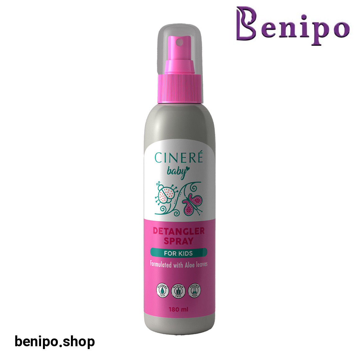 اسپری نرم کننده و بازکننده گره مو کودک حجم 180 میلی لیتر