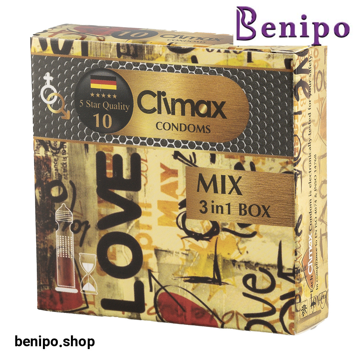 کاندوم مدل Mix بسته 3 عددی