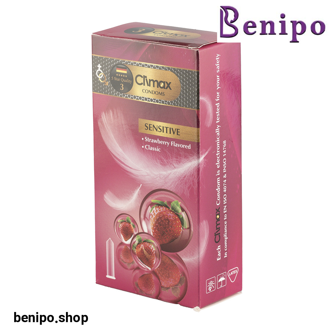 کاندوم مدل Sensetive بسته 12 عددی