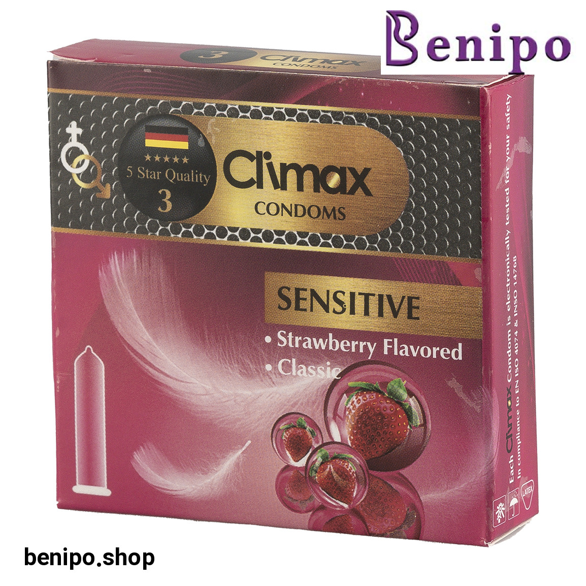 کاندوم مدل Sensetive بسته 3 عددی