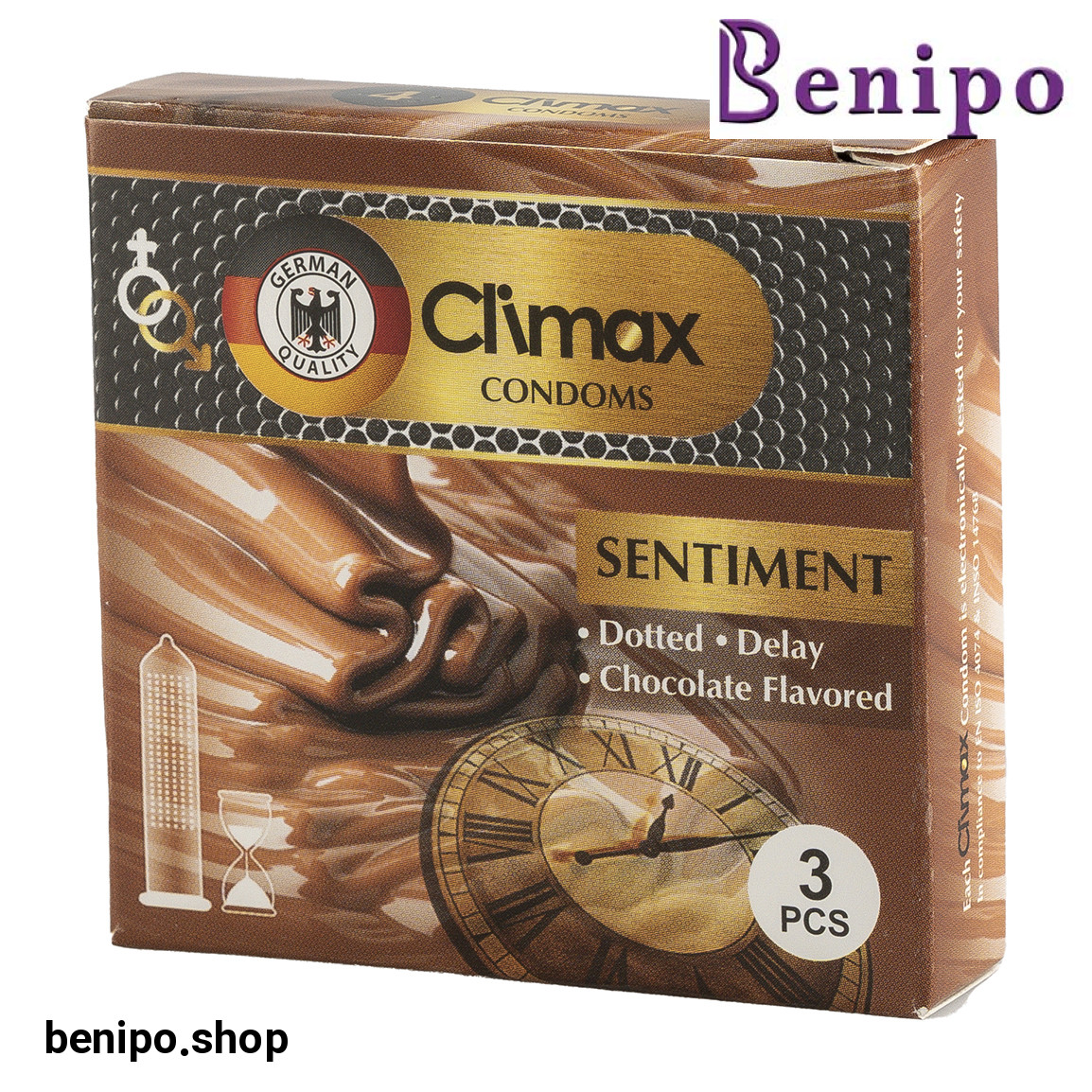 کاندوم مدل SENTIMENT بسته 3 عددی