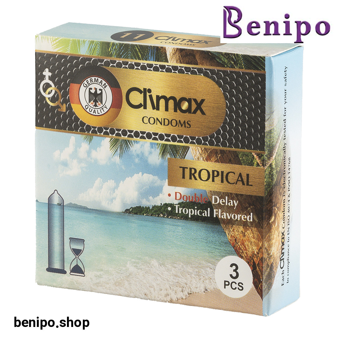 کاندوم مدل TROPICAL بسته 3 عددی
