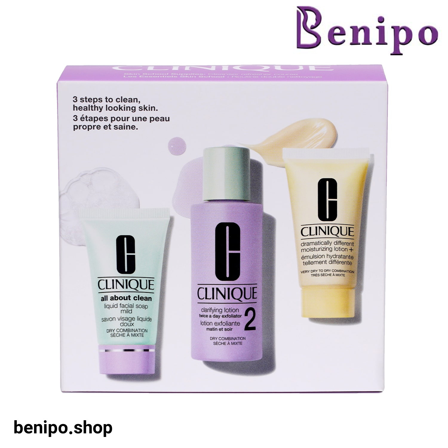 ست سه مرحله ای پوست خشک تا مختلط کلینیک