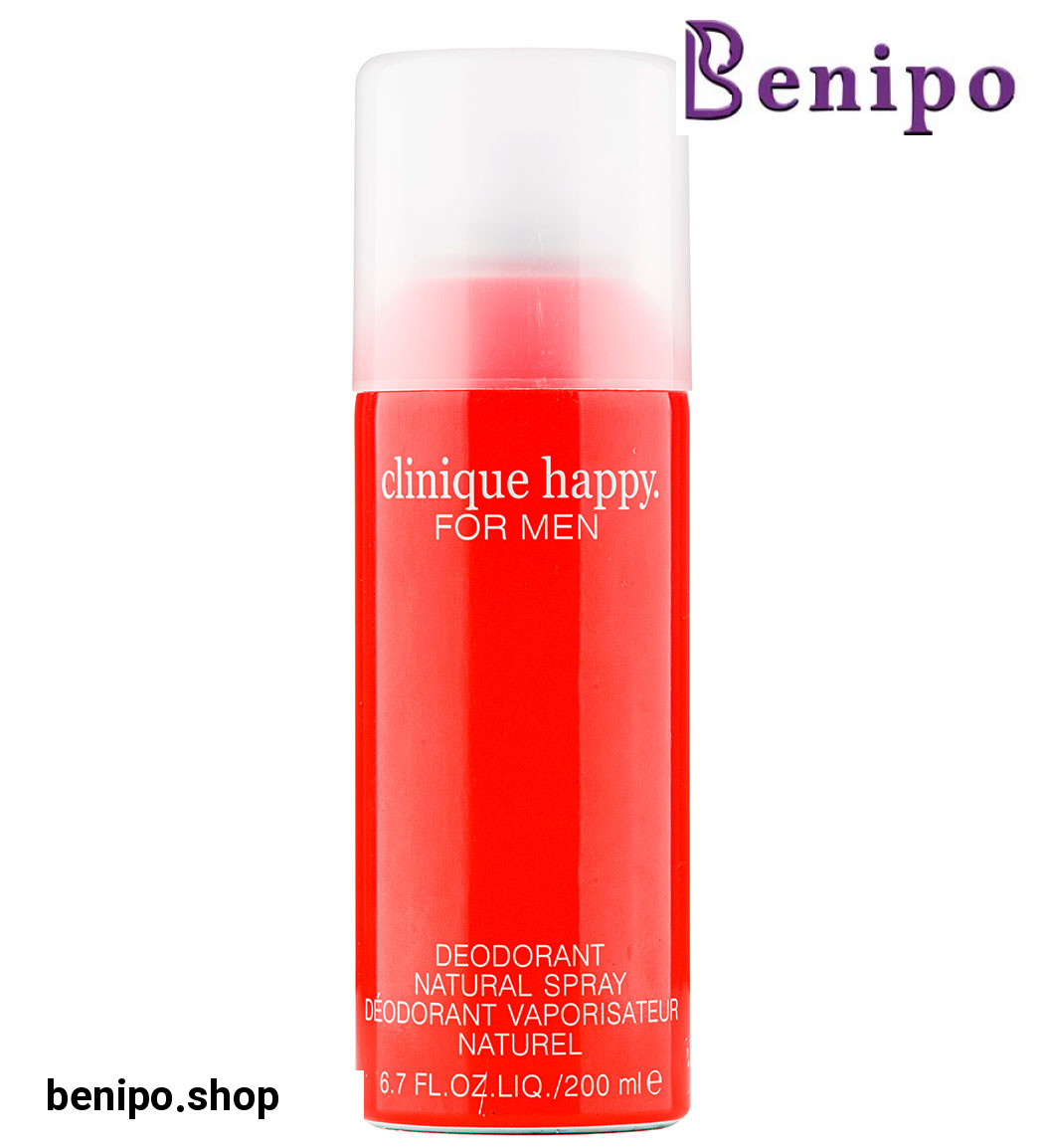 اسپری بدن مردانه Clinique Happy حجم 200 میل