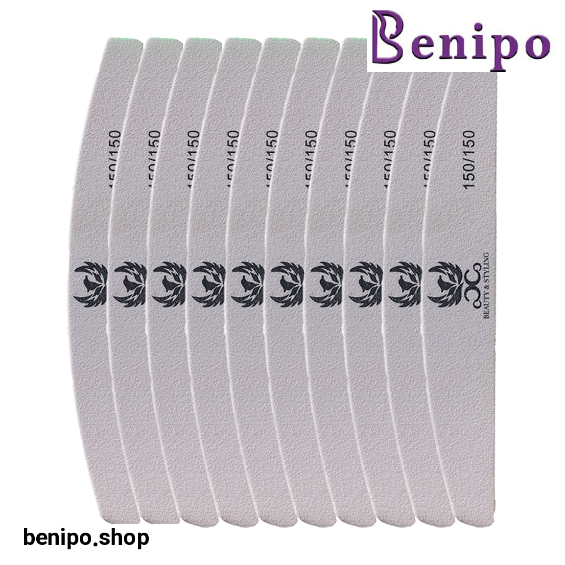 سوهان ناخن مدل 150-150 بسته 10 عددی