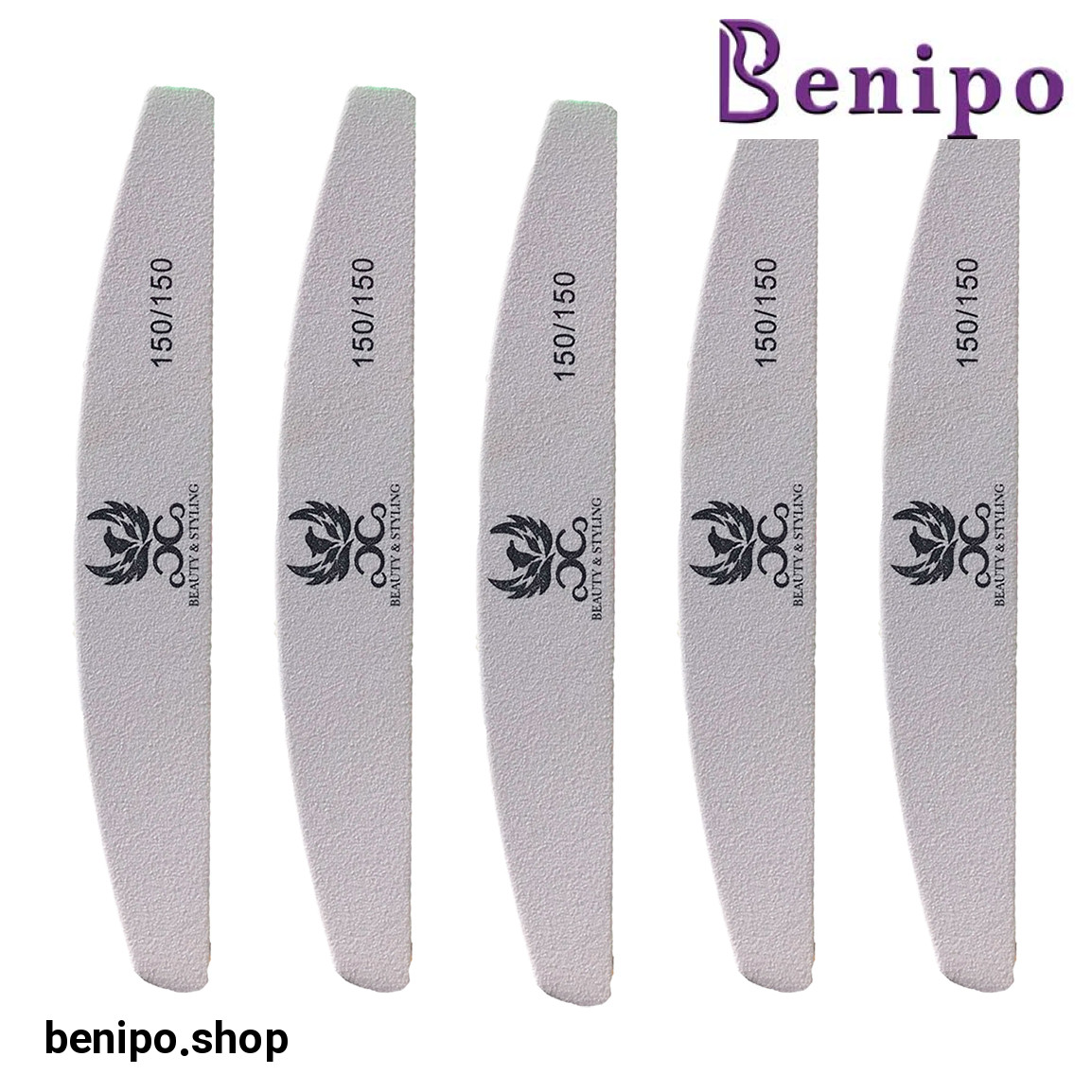 سوهان ناخن مدل 150-150 بسته 5 عددی