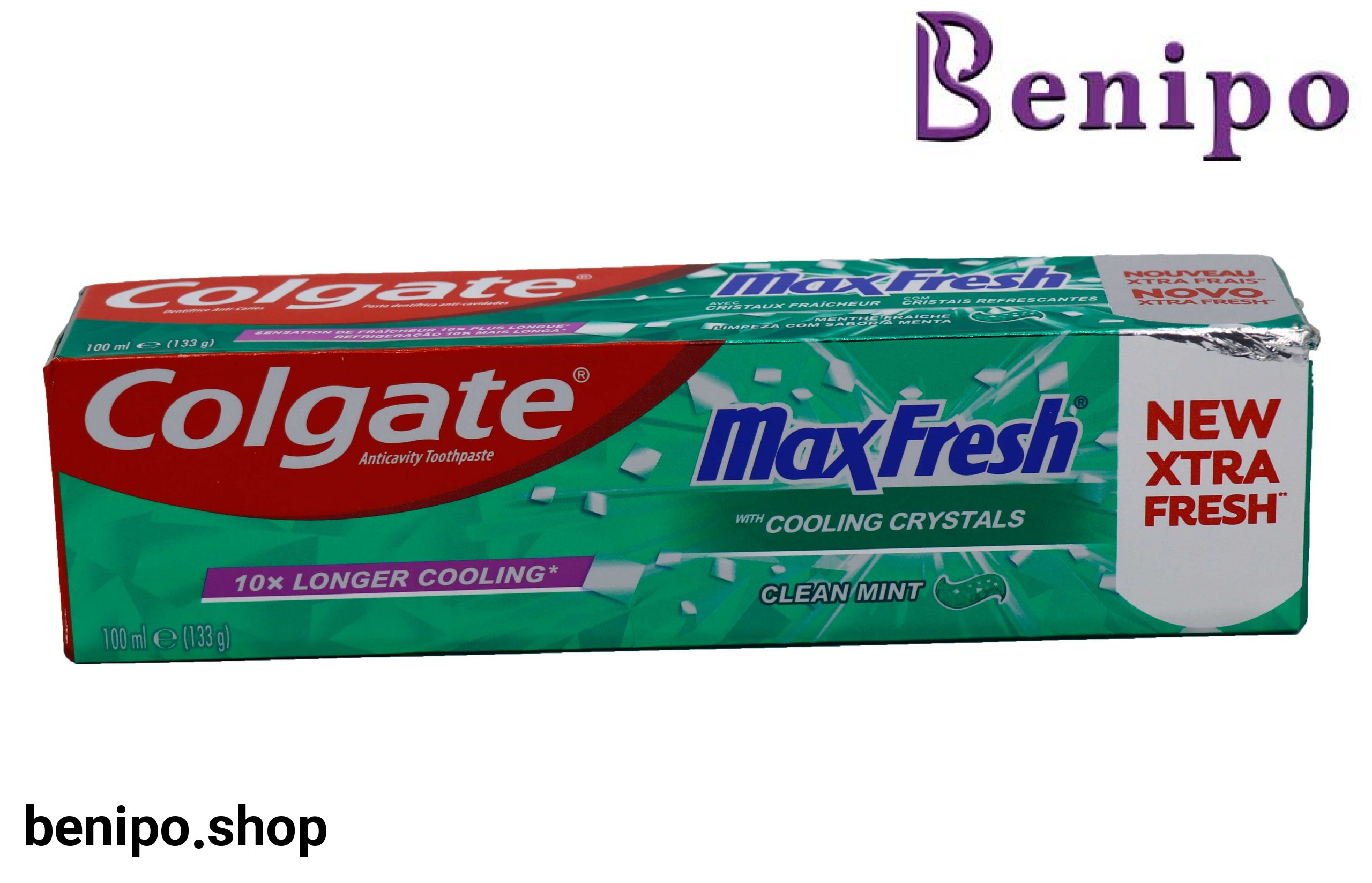 خمیر دندان مدل Max Fresh با رایحه نعنا خنک حجم 100 میل