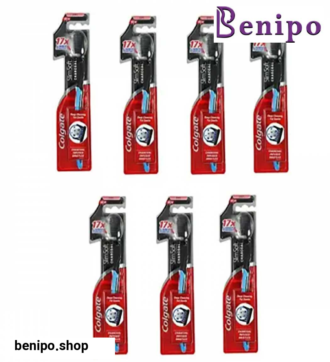 مسواک SlimSoft Charcoal 17X با برس نرم