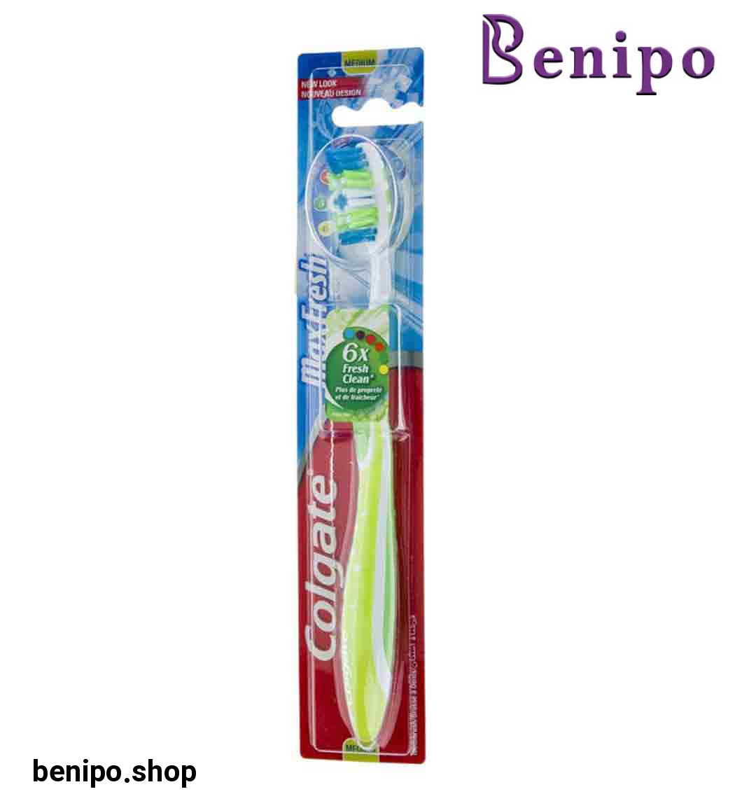 مسواک مدل Max fresh با برس متوسط- ارسال با رنگ رندوم