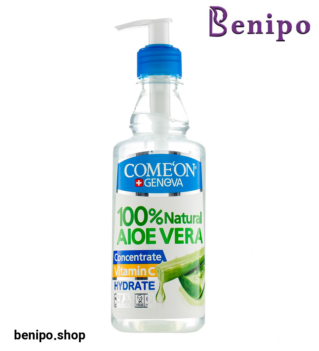 ژل آبرسان کامان مدل Aloevera حجم 400 میلی لیتر