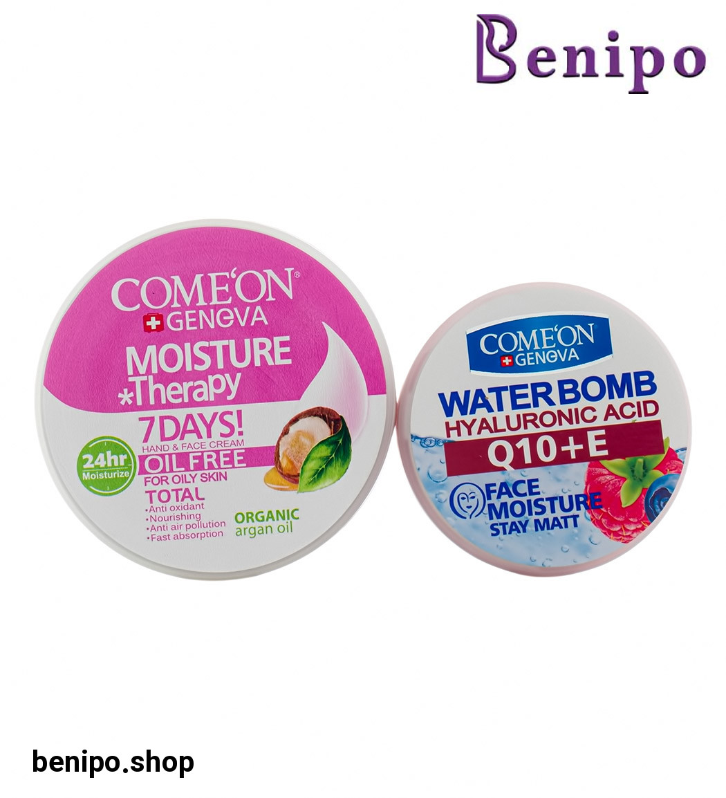 پک کرم مرطوب کننده کاسه ای اویل فری 240میل و کرم صورت کوآنزیم کیوتن 200میل