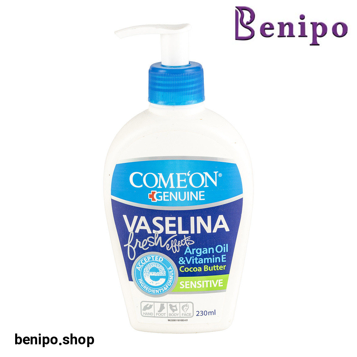 کرم وازلین روغن آرگان و ویتامین E حجم 230 میلی لیتر