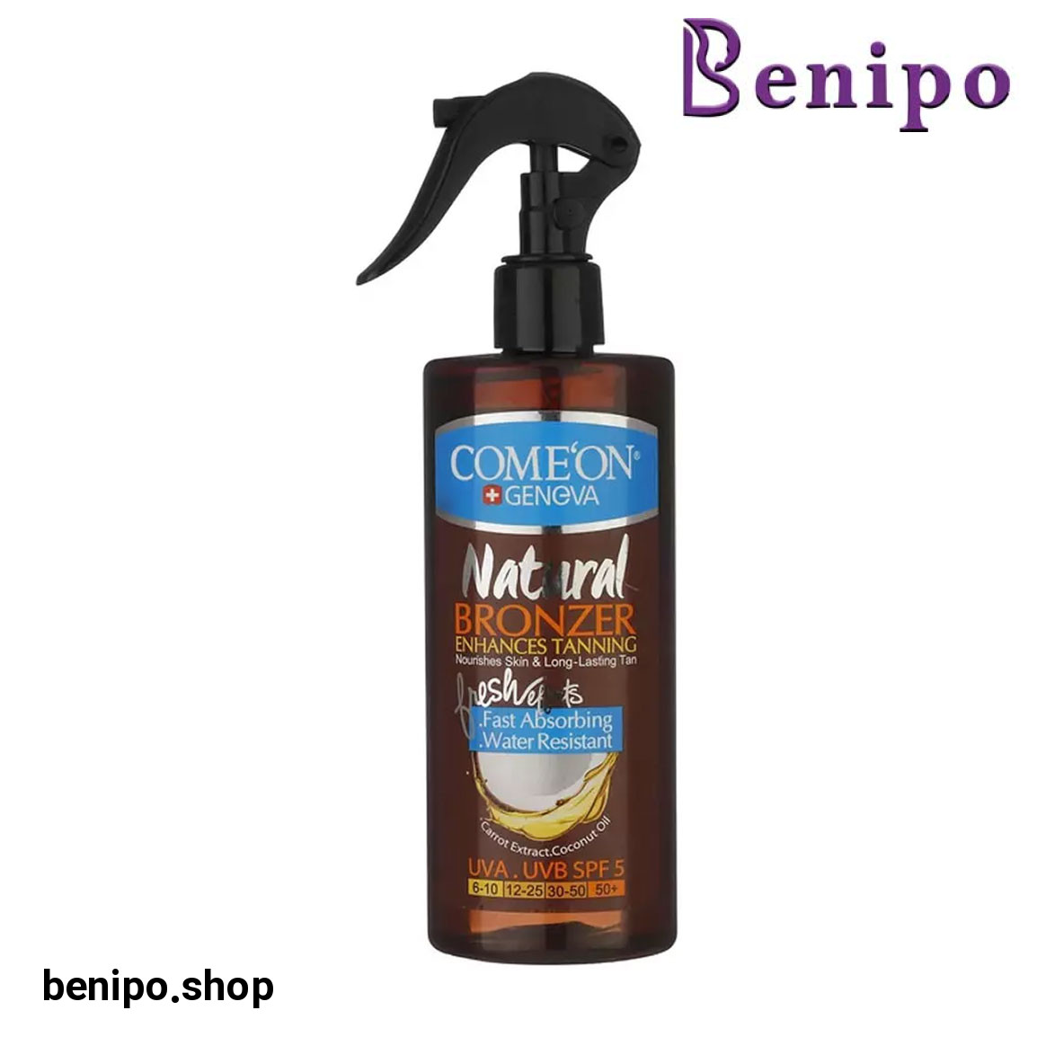 روغن برنزه کننده بدن 400میل