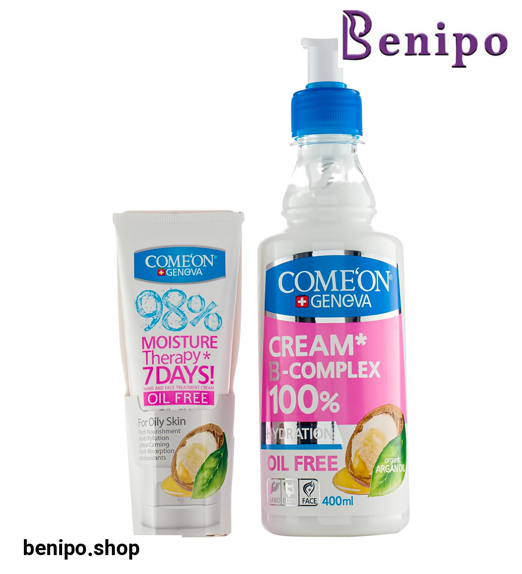 پک کرم مرطوب کننده پوست چرب 400 میل به همراه  کرم مرطوب کننده پوست چرب 75میل