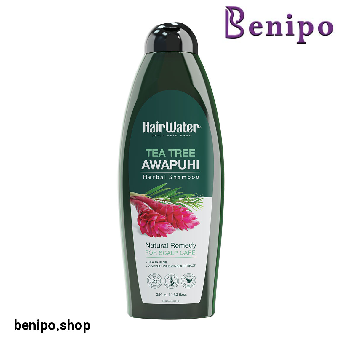 شامپو با عصاره آواپوهی و روغن درخت چای حجم 350 میلی لیتر