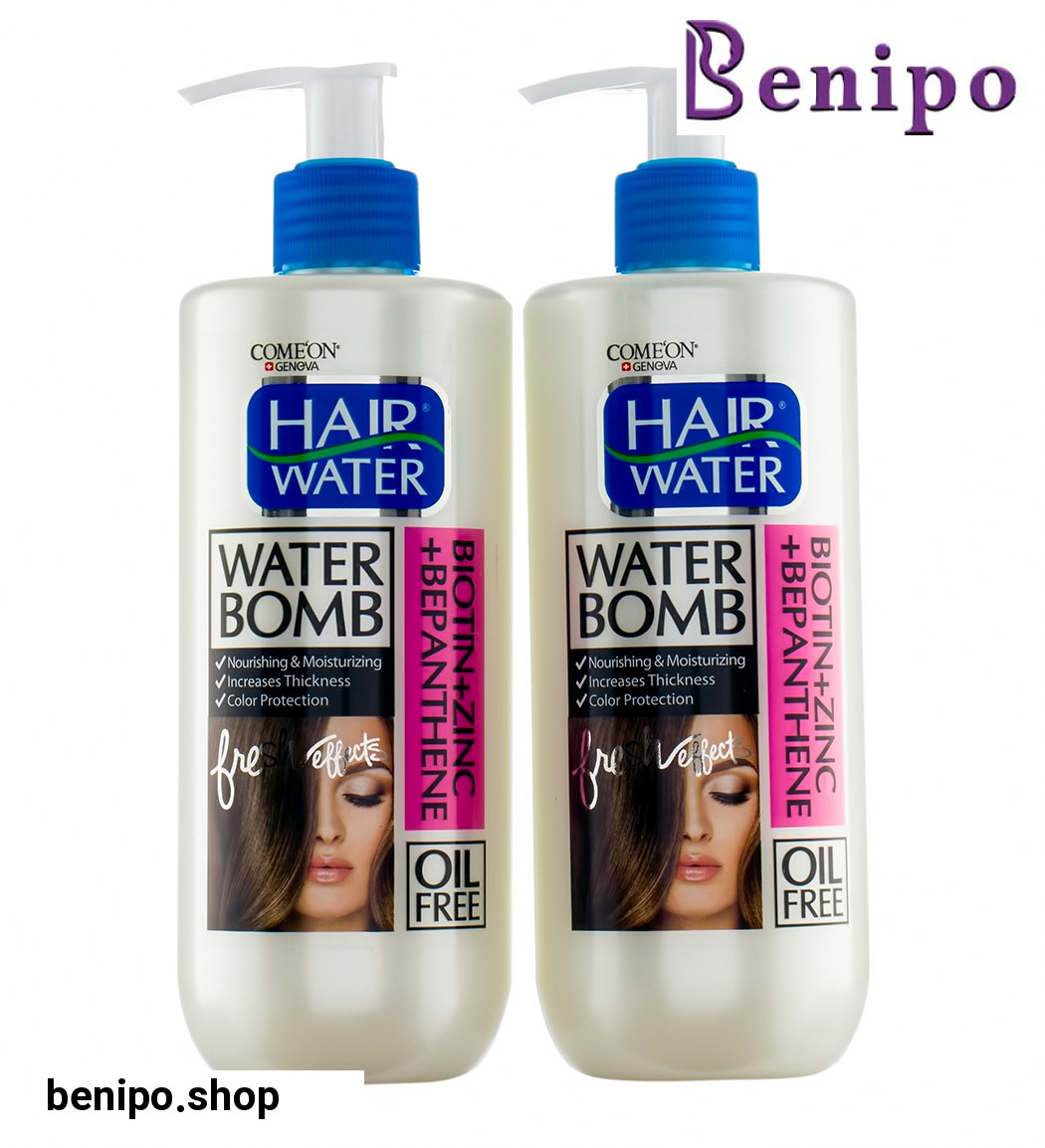 پک دو عددی واتربمب مو هیرواتر مدل بیوتین، زینک و بپانتین 400میل